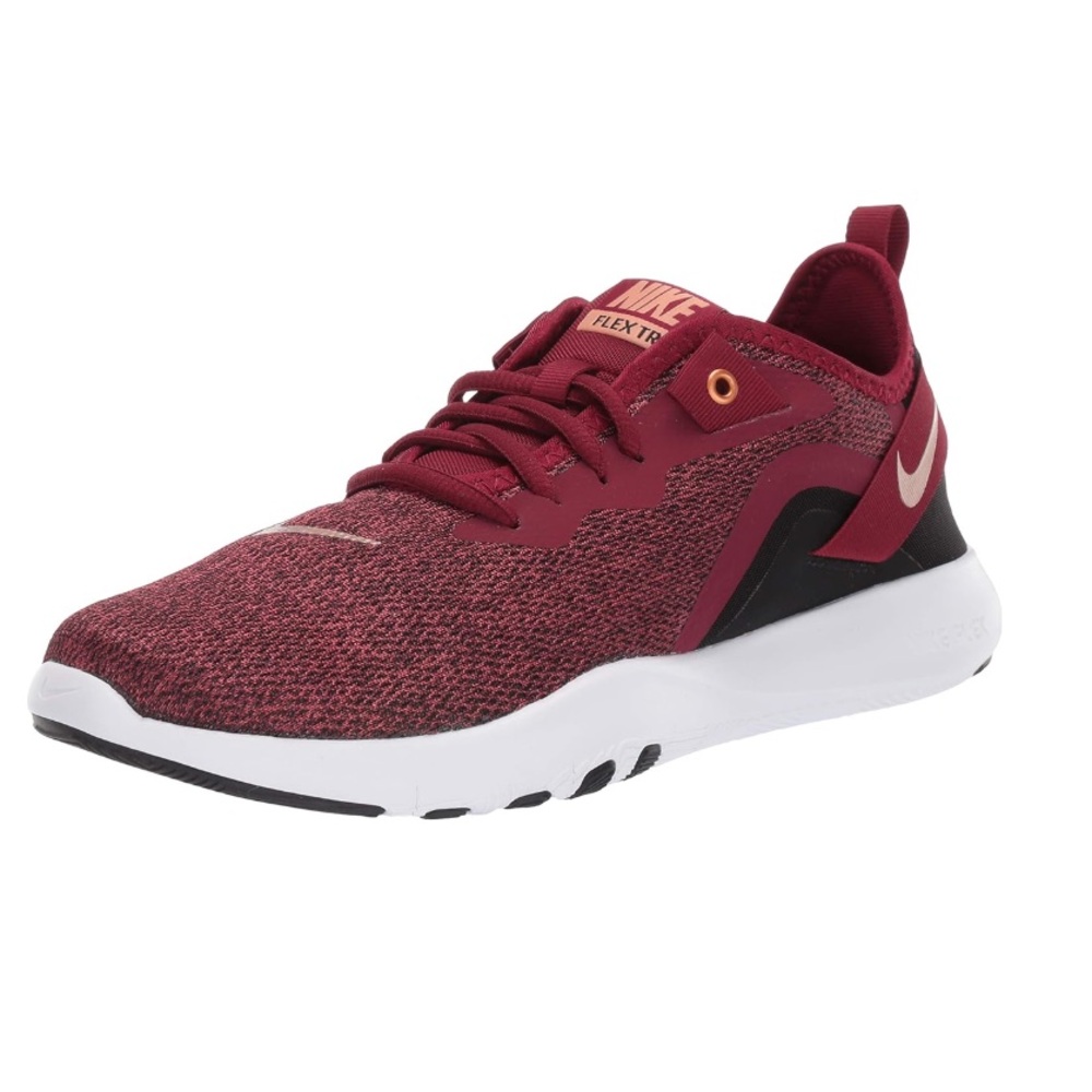 Nike Women's Flex Trainer 9 Athletic Shoes Red/Metallic Copper